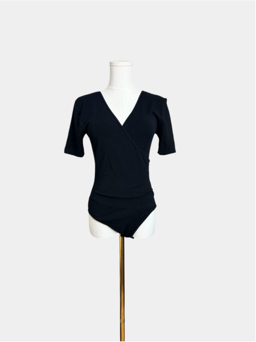 C'EST MOI Cotton Blend Short Sleeves Bodysuit, Casual Top, Sz OS - Picture 2 of 15